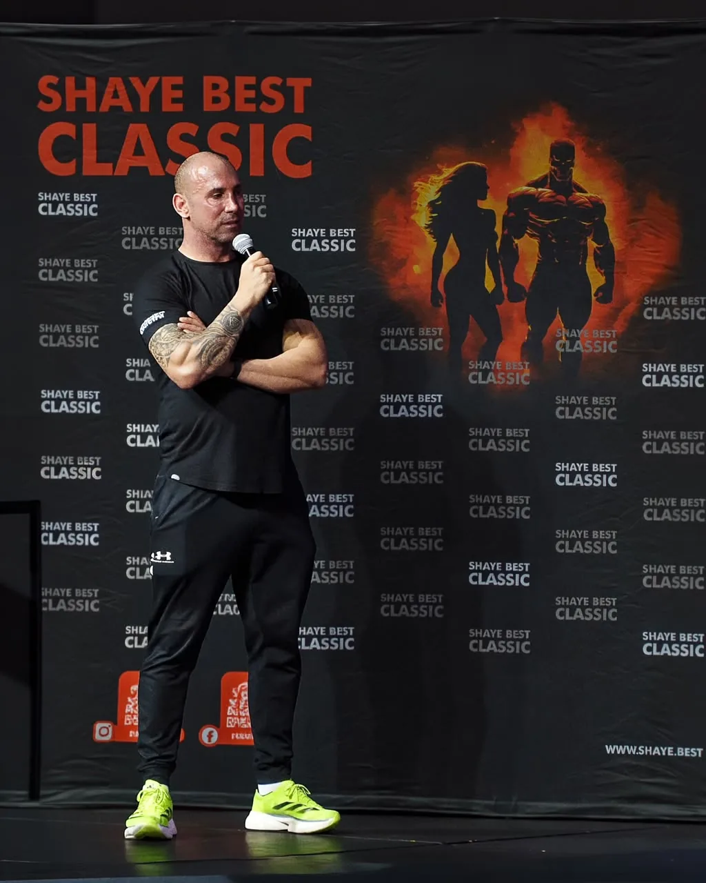 Shaye Best on stage at the Shaye Best Classic
